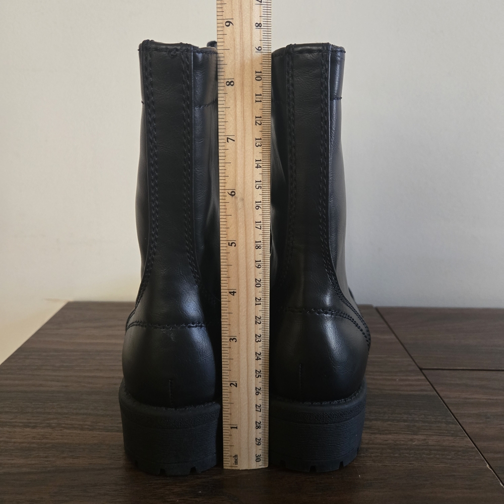Arizona Jean Company Joyce Combat Boots Womens Size 9M Black Lace Up Memory Foam - Picture 12 of 14
